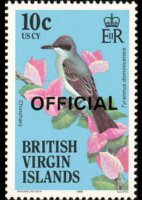 Isole Vergini britanniche 1986 - serie Uccelli: 10 c
