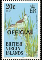 British Virgin Islands 1986 - set Birds: 20 c
