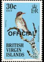 British Virgin Islands 1986 - set Birds: 30 c