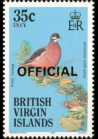 British Virgin Islands 1986 - set Birds: 35 c