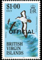 British Virgin Islands 1986 - set Birds: 1 $