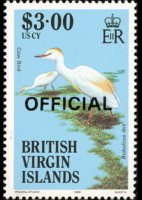 British Virgin Islands 1986 - set Birds: 3 $