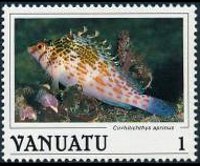 Vanuatu 1987 - set Fish: 1 v