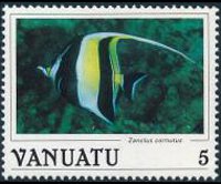 Vanuatu 1987 - serie Pesci: 5 v