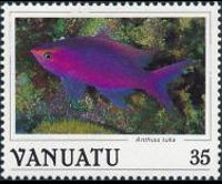 Vanuatu 1987 - serie Pesci: 35 v
