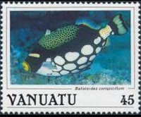 Vanuatu 1987 - serie Pesci: 45 v