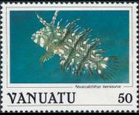 Vanuatu 1987 - set Fish: 50 v