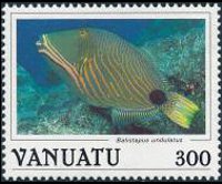 Vanuatu 1987 - serie Pesci: 300 v