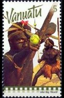 Vanuatu 1999 - serie Danze tradizionali: 5 v