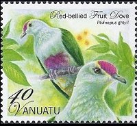 Vanuatu 2012 - serie Uccelli: 40 v