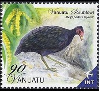 Vanuatu 2012 - serie Uccelli: 90 v
