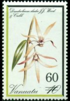 Vanuatu 1982 - serie Orchidee: 60 v su 10 v