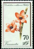 Vanuatu 1982 - serie Orchidee: 70 v su 15 v