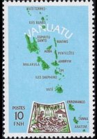Vanuatu 1980 - serie Cartine: 10 fr