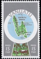 Vanuatu 1980 - serie Cartine: 15 fr