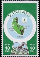 Vanuatu 1980 - serie Cartine: 40 fr