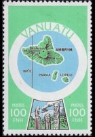 Vanuatu 1980 - serie Cartine: 100 fr