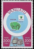 Vanuatu 1980 - serie Cartine: 200 fr