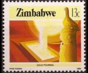 Zimbabwe 1985 - set Agriculture and industry: 13 c