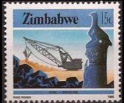 Zimbabwe 1985 - set Agriculture and industry: 15 c