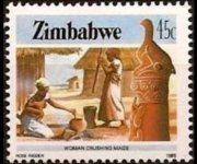 Zimbabwe 1985 - set Agriculture and industry: 45 c