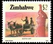 Zimbabwe 1985 - set Agriculture and industry: 2 $