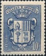 Andorra (amministrazione francese) 1936 - serie Stemma: 10 c