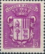 Andorra (amministrazione francese) 1936 - serie Stemma: 15 c