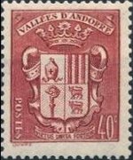 Andorra (amministrazione francese) 1936 - serie Stemma: 40 c