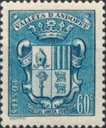 Andorra (amministrazione francese) 1936 - serie Stemma: 60 c