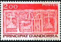 Andorra (amministrazione francese) 1983 - serie Primo stemma di Andorra: 2 fr