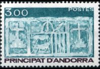 Andorra (amministrazione francese) 1983 - serie Primo stemma di Andorra: 3 fr