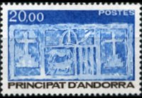 Andorra (amministrazione francese) 1983 - serie Primo stemma di Andorra: 20 fr