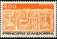 Andorra (amministrazione francese) 1983 - serie Primo stemma di Andorra: 4 fr