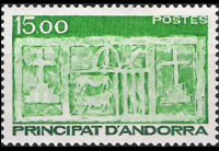 Andorra (amministrazione francese) 1983 - serie Primo stemma di Andorra: 15 fr
