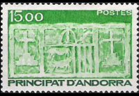 Andorra (amministrazione francese) 1983 - serie Primo stemma di Andorra: 15 fr