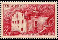 Andorra (amministrazione francese) 1944 - serie Vedute: 2,40 fr