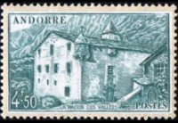 Andorra (amministrazione francese) 1944 - serie Vedute: 4,50 fr