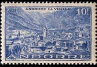 Andorra (amministrazione francese) 1944 - serie Vedute: 10 fr