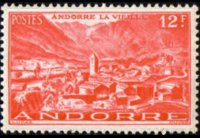 Andorra (amministrazione francese) 1944 - serie Vedute: 12 fr