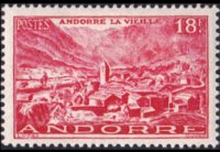 Andorra (amministrazione francese) 1944 - serie Vedute: 18 fr