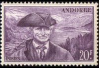 Andorra (amministrazione francese) 1944 - serie Vedute: 20 fr