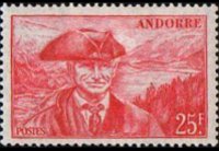 Andorra (amministrazione francese) 1944 - serie Vedute: 25 fr