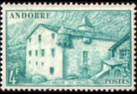 Andorra (amministrazione francese) 1944 - serie Vedute: 4 fr