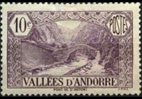 Andorra (amministrazione francese) 1932 - serie Vedute: 10 c