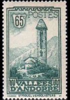 Andorra (amministrazione francese) 1932 - serie Vedute: 65 c