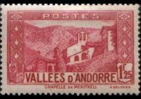 Andorra (amministrazione francese) 1932 - serie Vedute: 1,25 fr