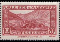 Andorra (amministrazione francese) 1932 - serie Vedute: 20 fr