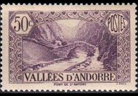 Andorra (amministrazione francese) 1932 - serie Vedute: 50 c