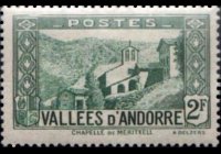 Andorra (amministrazione francese) 1932 - serie Vedute: 2 fr